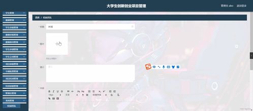 SpringBoot在大學生創(chuàng)新創(chuàng)業(yè)項目管理中的應用 60QS與軟硬件集成方案